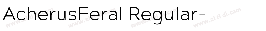 AcherusFeral Regular字体转换